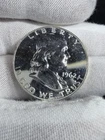 1962 Franklin Half Dollar Proof Uncirculated Silver 50C Coin Philadelphia