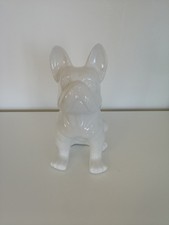 Bulldog Francese Ceramica Bianca