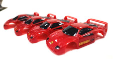 TYCO F40 Ferrari 4 bodies with logo and ferrari on side of bodies., UNUSED 