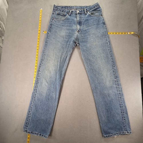 VTG Levis 501 Jeans Mens Blue Light Wash Regular Straight Made USA Fits 32x31