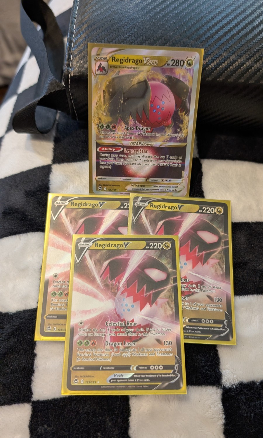 Pokemon TCG Silver Tempest 4-Card Lot Regidrago VSTAR/V 136/195 135/195 Holo
