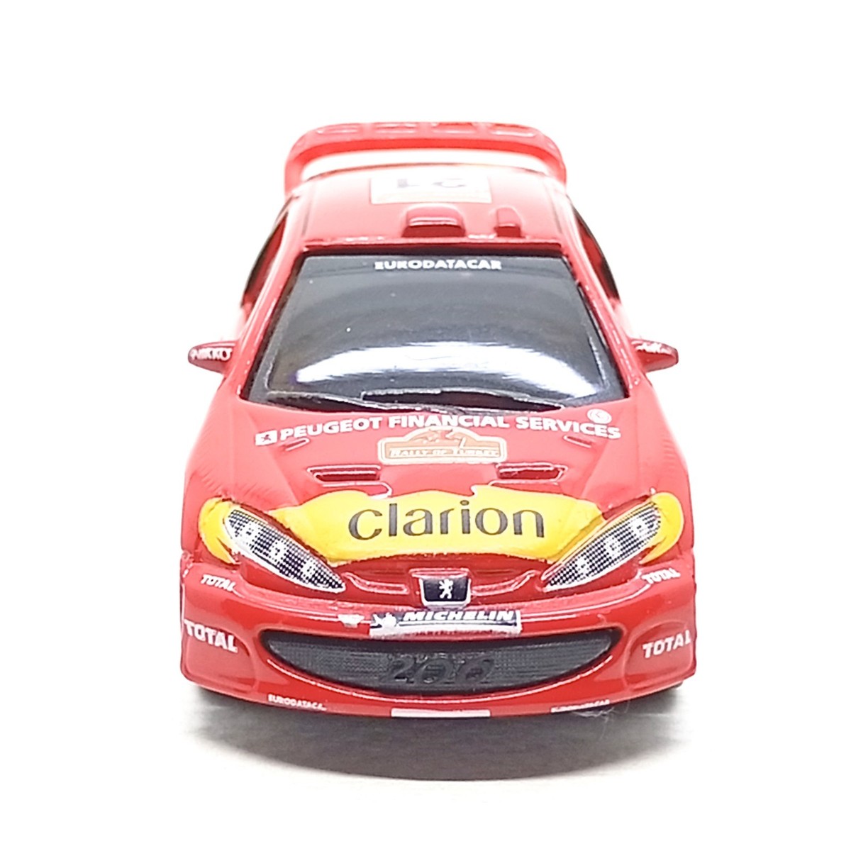 Majorette Peugeot 206 WRC no.21 Clarion Red 1:57 (3