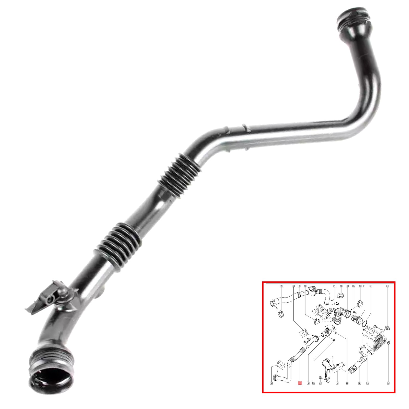Stop perte de puissance avec la durite turbo Renault Grand 1.5 dCi