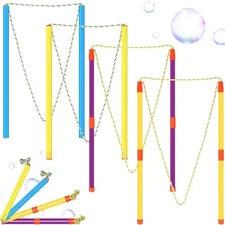 8 Pieces Giant Bubble Wands Big Bubble Wands for Kids Outdoors Bubb... Fast Ship