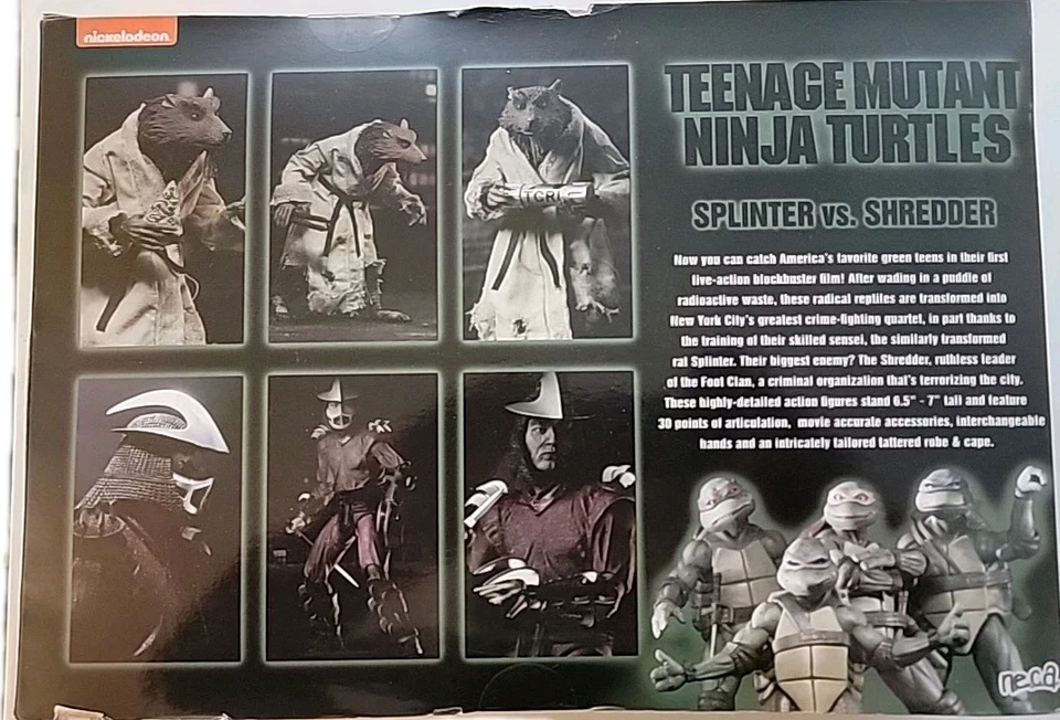 Paquete de 2 astillas y trituradoras NECA TMNT Teenage Mutant Ninja Turtles NUEVO Y SELLADO Foto 2 de 2