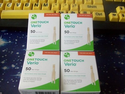 100 ONE TOUCH VERIO TEST STRIPS, 2 X 50, EXP  8 & 9-26, GOOD SEALED BOXES