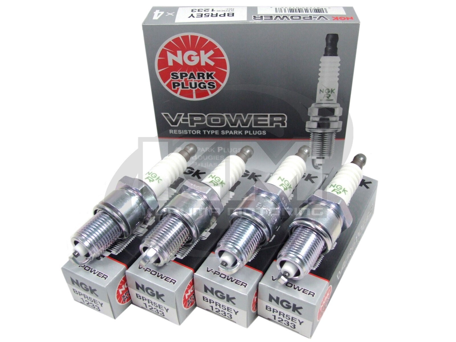 SET OF 4 NGK 1233/BPR5EY V-POWER PREMIUM COPPER SPARK PLUGS