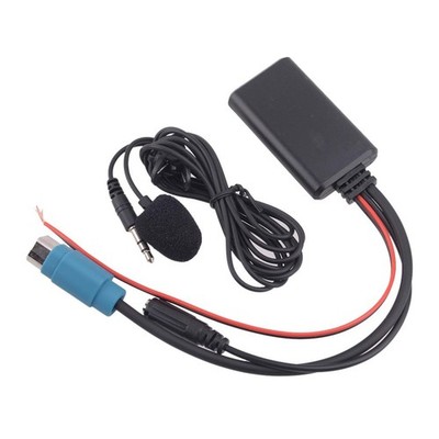 Bluetooth Adapter AUX Audio Kabel mit Mikrofon für Alpine KCE-237B