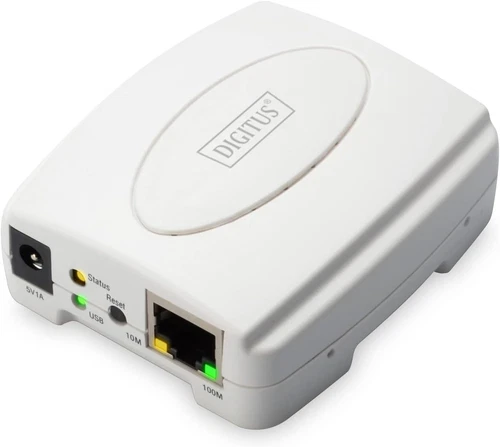 Digitus Druckerserver 1xUSB 2.0, 1xRJ45 10/100Mbps
