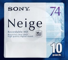 10 SONY MD NEIGE MiniDisc Recordable MD New Sealed