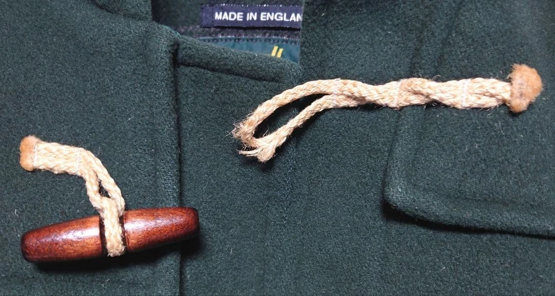 GLOVERALL FACTOTUM Green Duffle Coat M Wool UK Made Vintage Classic Japan - product detail image 8