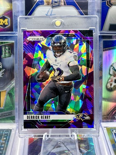 2024 Prizm Color Match /225 Purple Cracked Ice Derrick Henry Baltimore Ravens