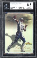 2000 Fleer Showcase - Prospect Showcase Tom Brady #136 18/2000 Rookie RC BGS 8.5