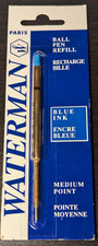 Waterman Ball Pen Refill Blue Medium - France - Write that Story you Want 
