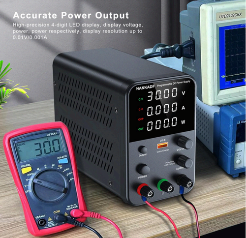 DC Variable Power Supply 30V 10A, Adjustable Bench Supply with USB QC - Picture 2 of 12