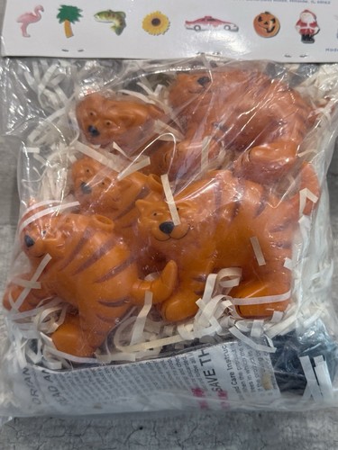 Vintage Primal Fun Orange Tabby Cat Blow Mold Lights 12ft String Indoor Outdoor - Picture 7 of 9