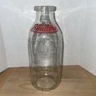VINTAGE GLASS QUART MILK BOTTLE BINDLER'S