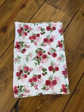 Cupcakes Cashmere Pink Roses 100 Cotton Rectangular Tablecloth 60" x 84" NWOT