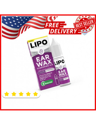 LIPO Earwax Removal Drops - Ear Cleaning Drops for Ear Wax Removal & Clogged Ear