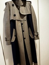 USED NEW SACAI WOOL TRENCH COAT UNUSED