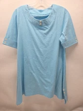 Blair Women's Shirt Blue Flare Size Small