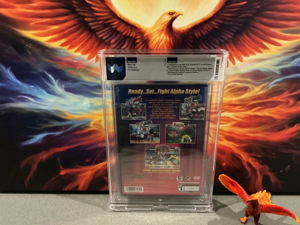 Street Fighter Alpha Anthology PS2 2006 Calificado WATA 10 A++ No CGC VGA 🐦‍🔥 Foto 2 de 2