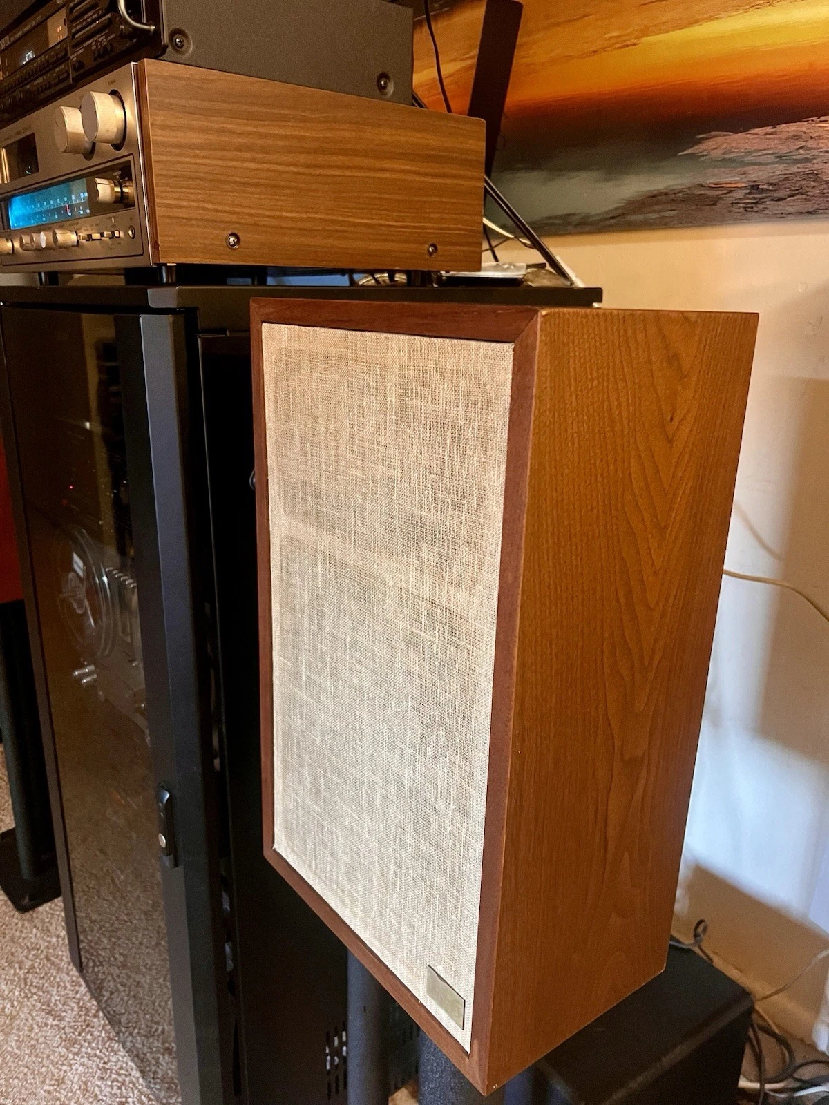 Vintage Acoustic Research AR6 Speakers New Surround, Clean Cabinets Beautiful image 11