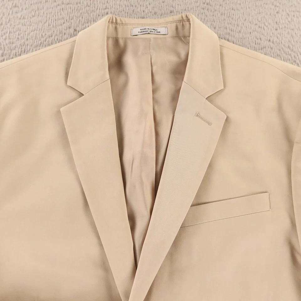 Chaqueta Express XS 36R Tostada Fotógrafo Ajustada Blazer Billete Bolsillo Algodón Sarga Foto 2 de 4