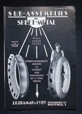 Original 1940 Advert – J.R. Bramah & Co. Ltd – Sub-Assemblies in Sheet-Metal – T