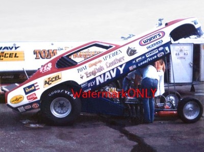 Tom ''Mongoose'' McEwen 1974 ''NAVY'' Plymouth Duster Funny Car PHOTO! #(57c)