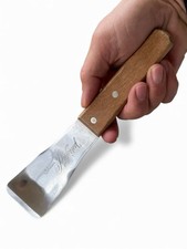 Vtg Schwan's Preferred Stainless Steel Wood Handle Ice Cream Scoop Spade Warco