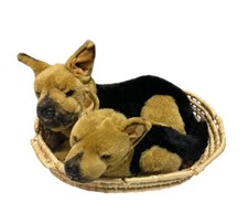 Vintage Prima E J Classic Collection Realistic German Shepherd Mom Dog  Puppy