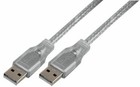 PRO SIGNAL - Transparent 2m USB 3.0 A Male to A Male Lead