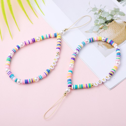 2 Pcs Handyriemen Baby Mobilfunkanhänger Perlenbesetztes Handy-Schlüsselband - 第 9/11 張圖片