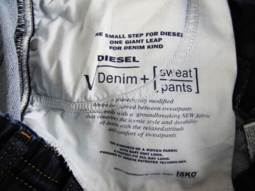 HOT Women's DIESEL @ KRAILEY 69KD Slim TAPERED CROPPED SWEAT JOGG PANTS Jeans 27 - Picture 7 of 13