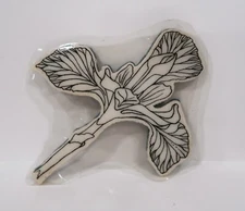 1990's Stampede Rubber Stamp, Flowers, Floral, Unmounted