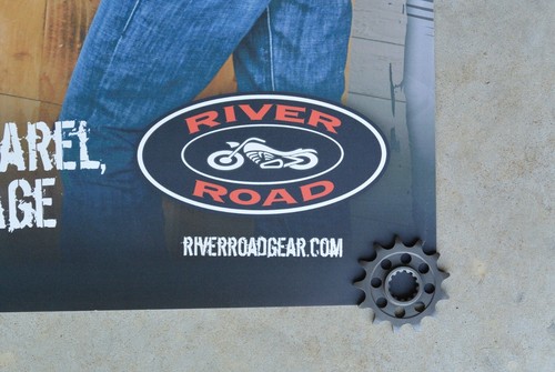 River Road Motorcycle Apparel Boots And Luggage Poster Shop Sign Ad 0868 Z4 - Picture 2 of 7
