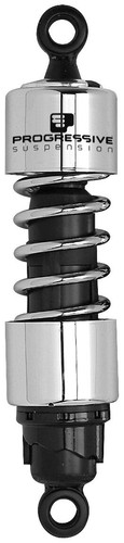 PROGRESSIVE SUSPENSION 412-4226C Shocks - 412 Cruiser Series - Chrome - 14.25" - - Picture 1 of 1