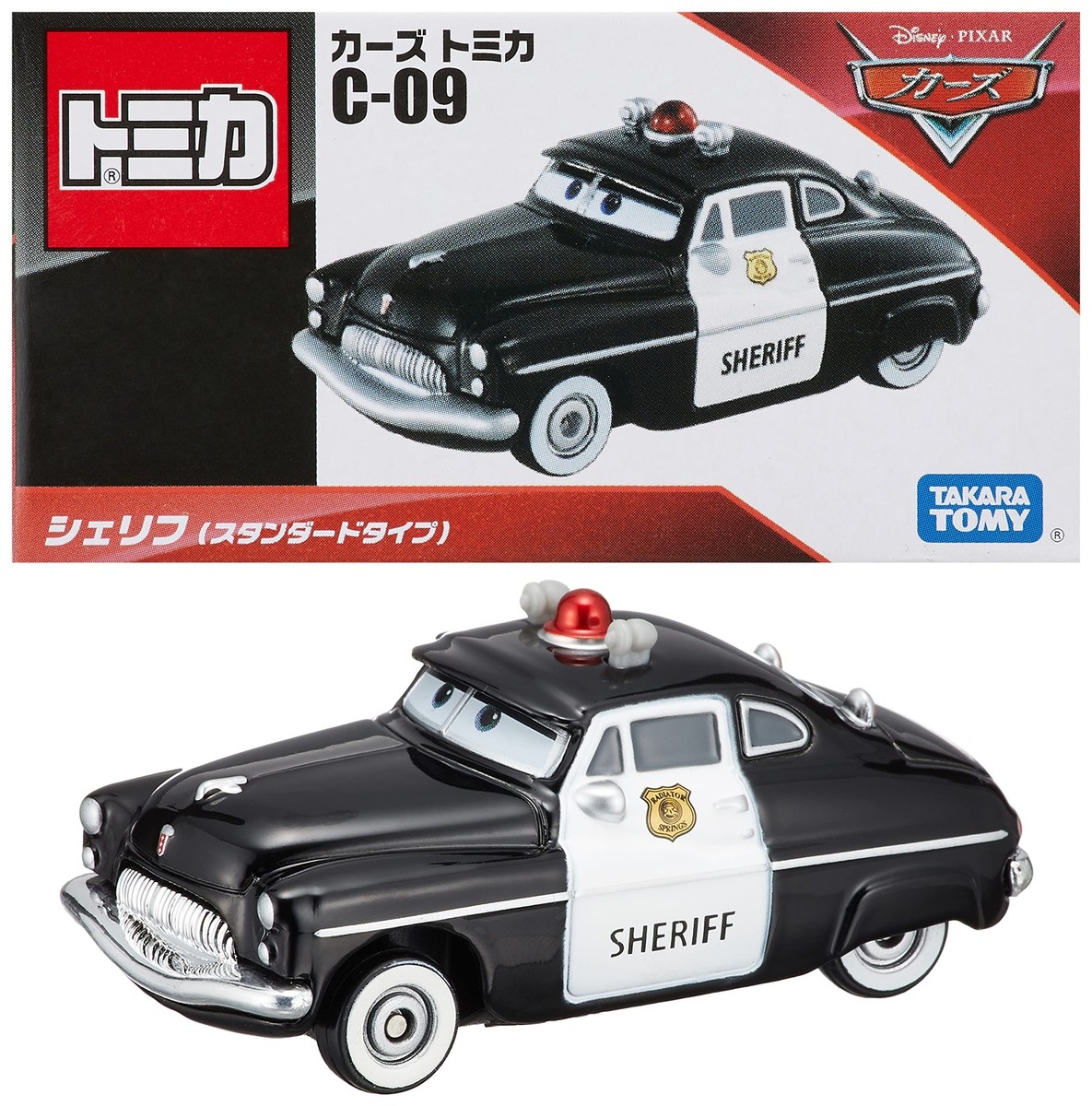 ミニカー Disney Pixar Cars Takara Tomy Cars Tomica C-9 Sheriff Standard Type Disney Mini Car