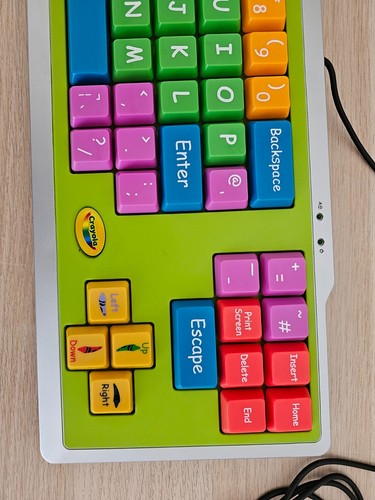 Crayola EZ Type Keyboard USB Plug & Play PC Computer Large Button Keys - Working - Picture 8 of 15