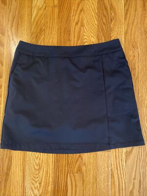 Adidas ClimaCool 10 Skort Tennis Black Pockets Stripe Athletic