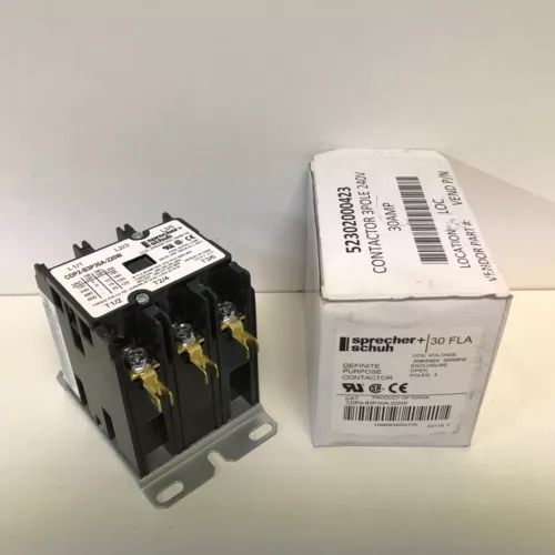 NEW IN BOX! SPRECHER & SCHUH 30A 208/240V CONTACTOR CDP2-B3P30A-220W