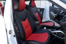 FOR HYUNDAI GENESIS COUPE 2010-2016 IGGEE S.LEATHER CUSTOM 2 FRONT SEAT COVERS