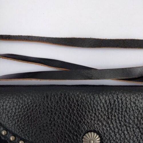 Montana West Echtleder Rindsleder schwarz Clutch Umhängetasche Western 8"x 5" - Bild 10 von 11