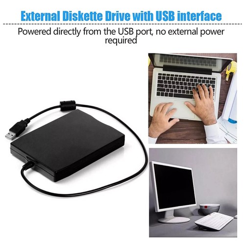 NEW USB 2.0 3.5 inch External Floppy Disk Drive 1.44Mb Reader FDD PC Laptop - Picture 6 of 11