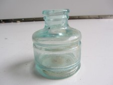 Vintage SANFORD'S AQUA BLUE Inkwell ink Bottle 2-1/2" TALL