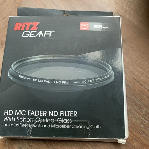 Ritz Gear - 58mm Premium HD MC Fader ND Filter With SCHOTT OPTICAL GLASS - Picture 2 of 2