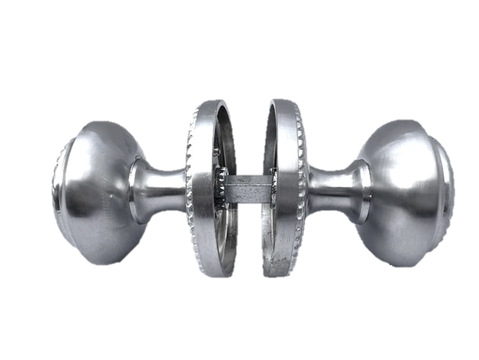 Door Knobs Satin Interior Mortice Georgian Rope 63mm Diameter Rose 50mm Knob D2 - Image 3 of 4