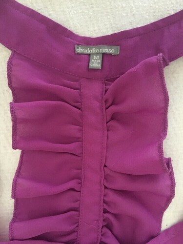 Charlotte Russe M Sleeveless Shirt NWT - Picture 7 of 12