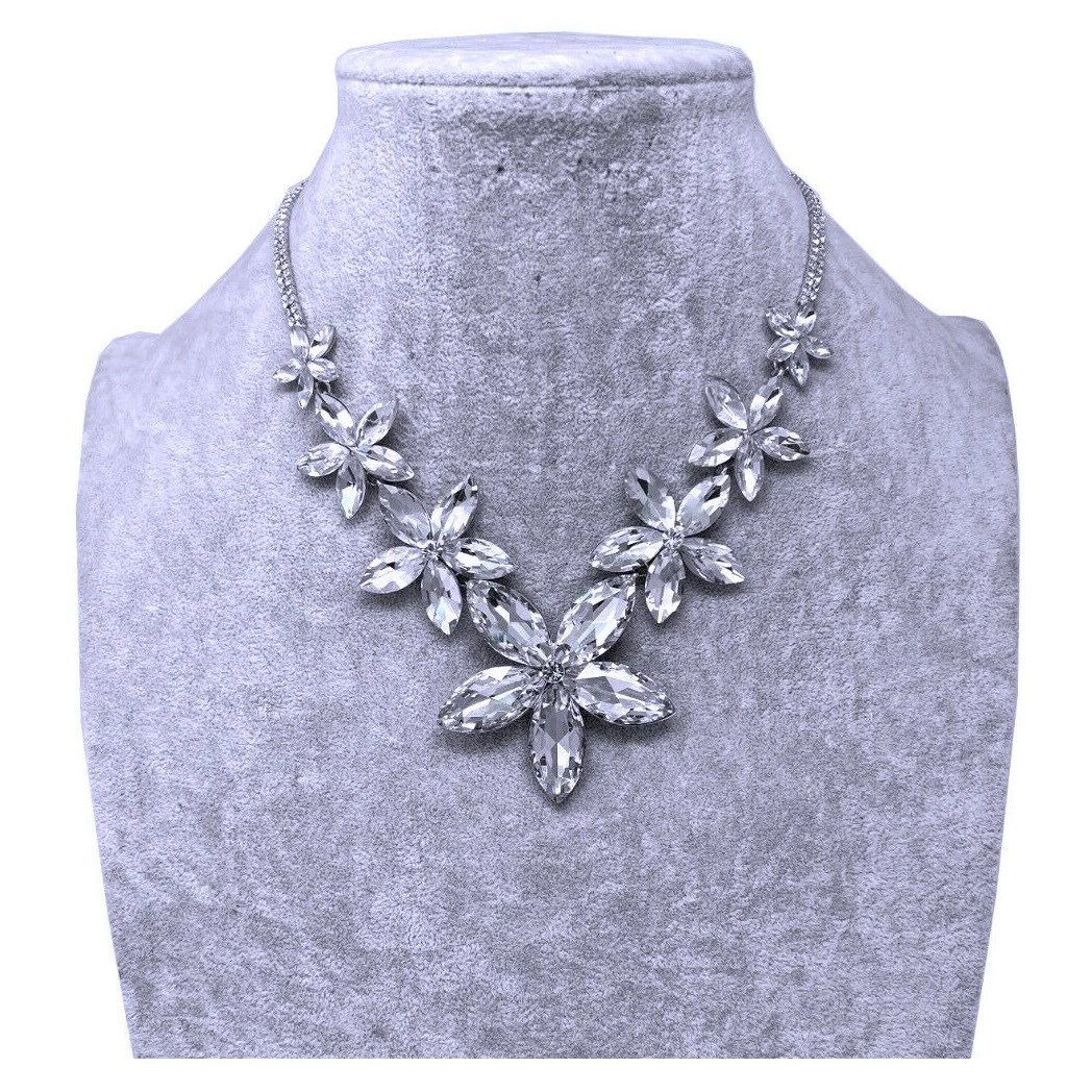 Collane e pendagli di bigiotteria d'argento in cristallo | Acquisti Online su
